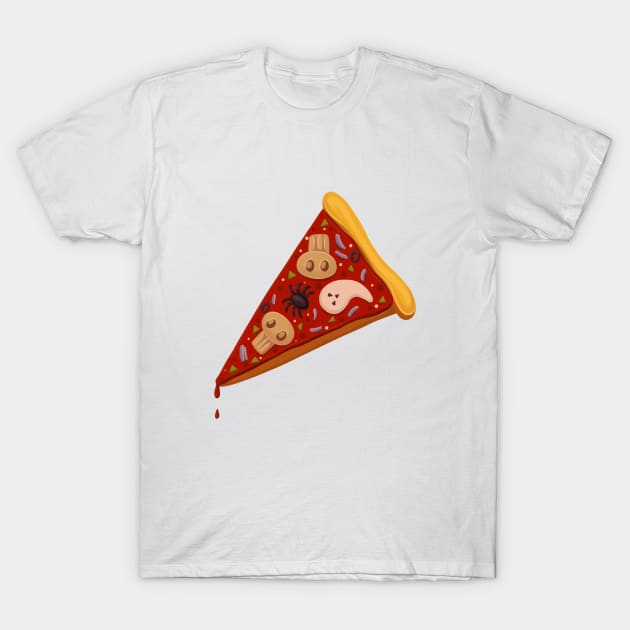 Halloween pizza T-Shirt by Torrika